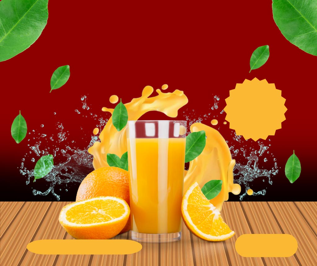 اعلان-تجاري-عن-عصير-البرتقال