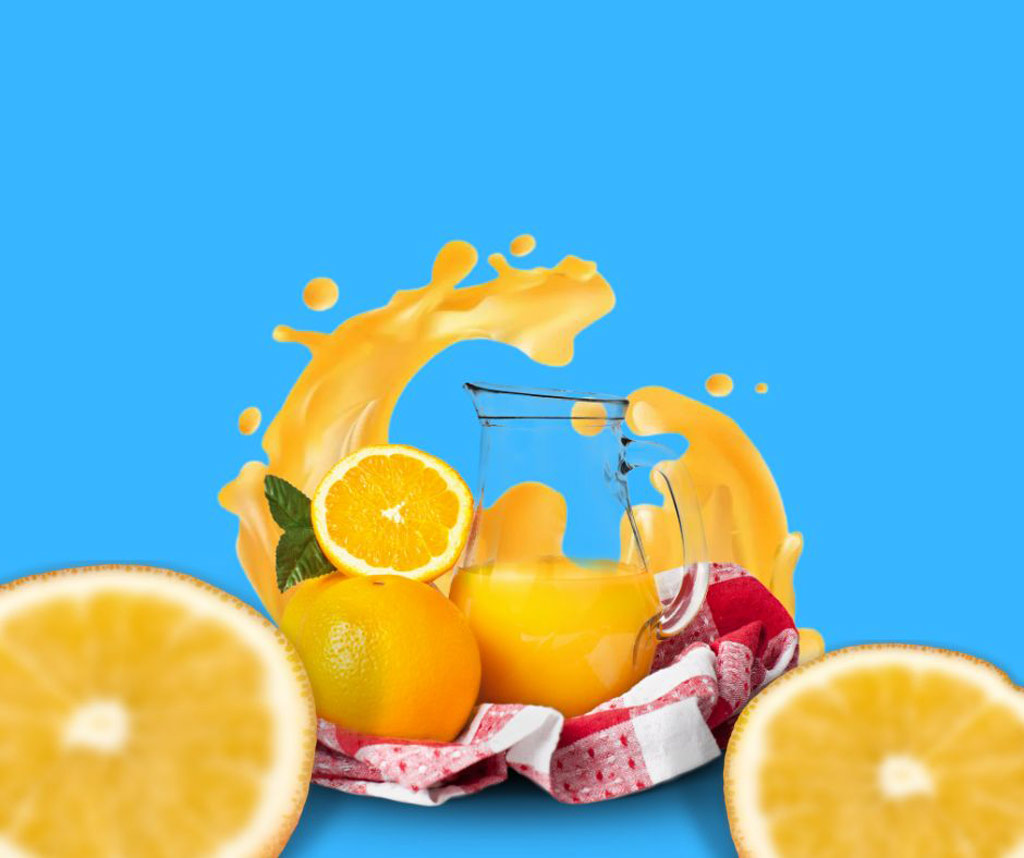 اعلان-تجاري-عن-عصير-البرتقال